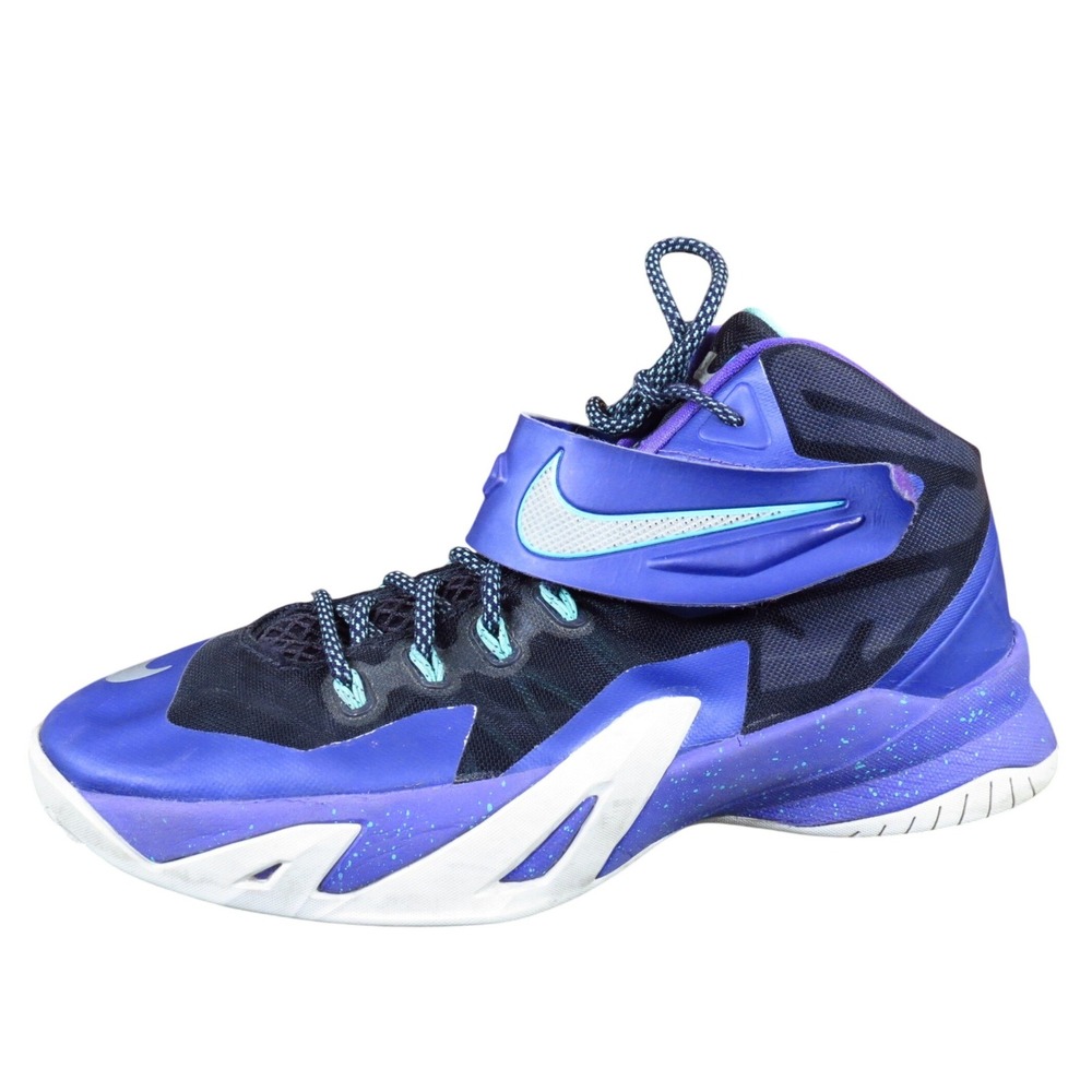 Nike LeBron Zoom Soldier 8 Girls Basketball Shoes Size 7Y Summit Lake Hornets